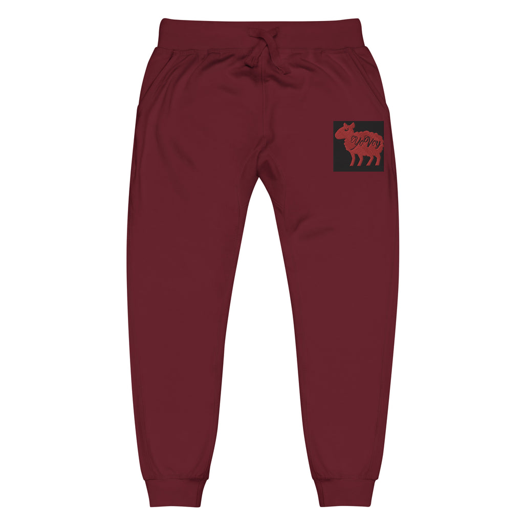 “YOVOy Sheep Red” Unisex fleece sweatpants