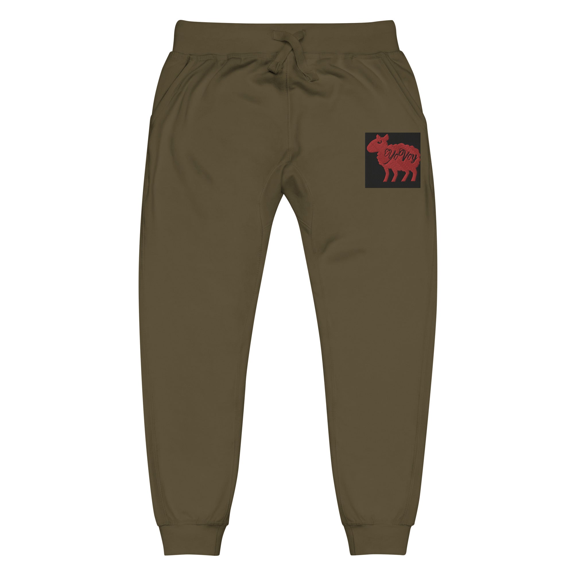 “YOVOy Sheep Red” Unisex fleece sweatpants