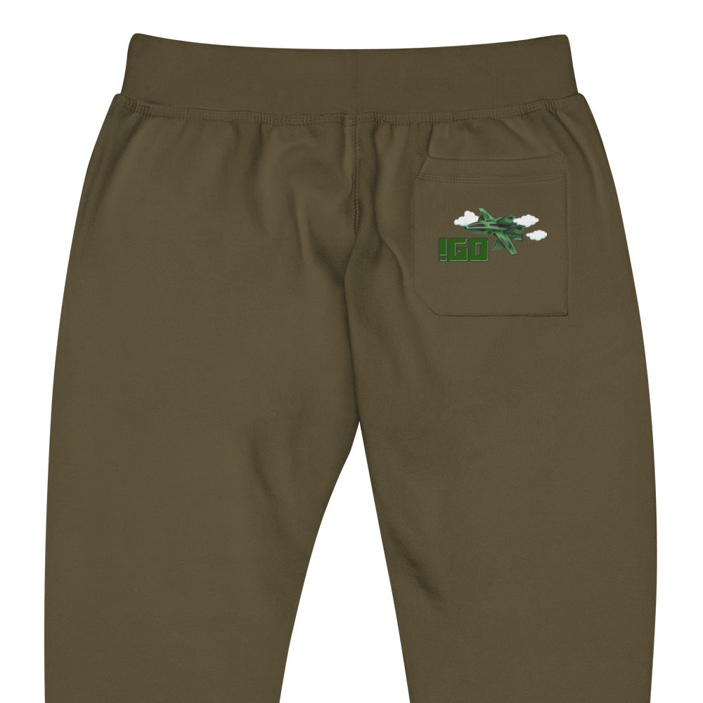 “IGO FLY Gear” Unisex fleece sweatpants
