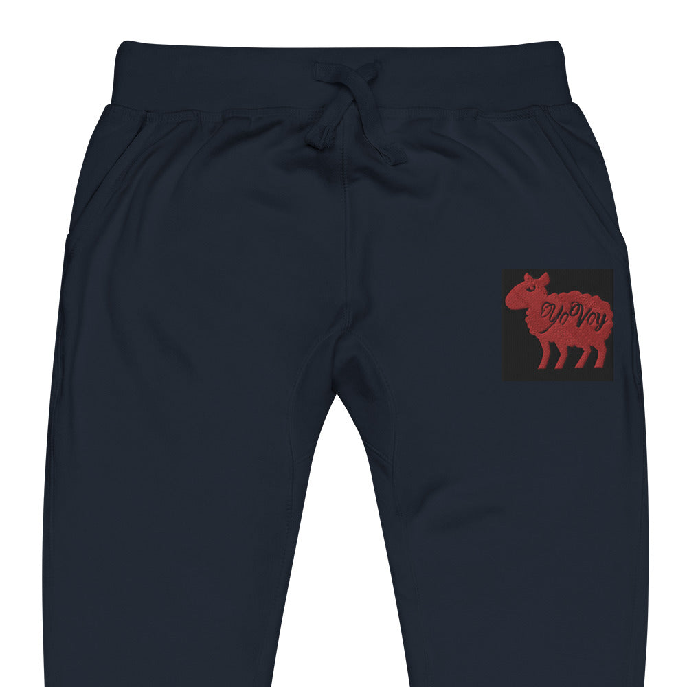 “YOVOy Sheep Red” Unisex fleece sweatpants