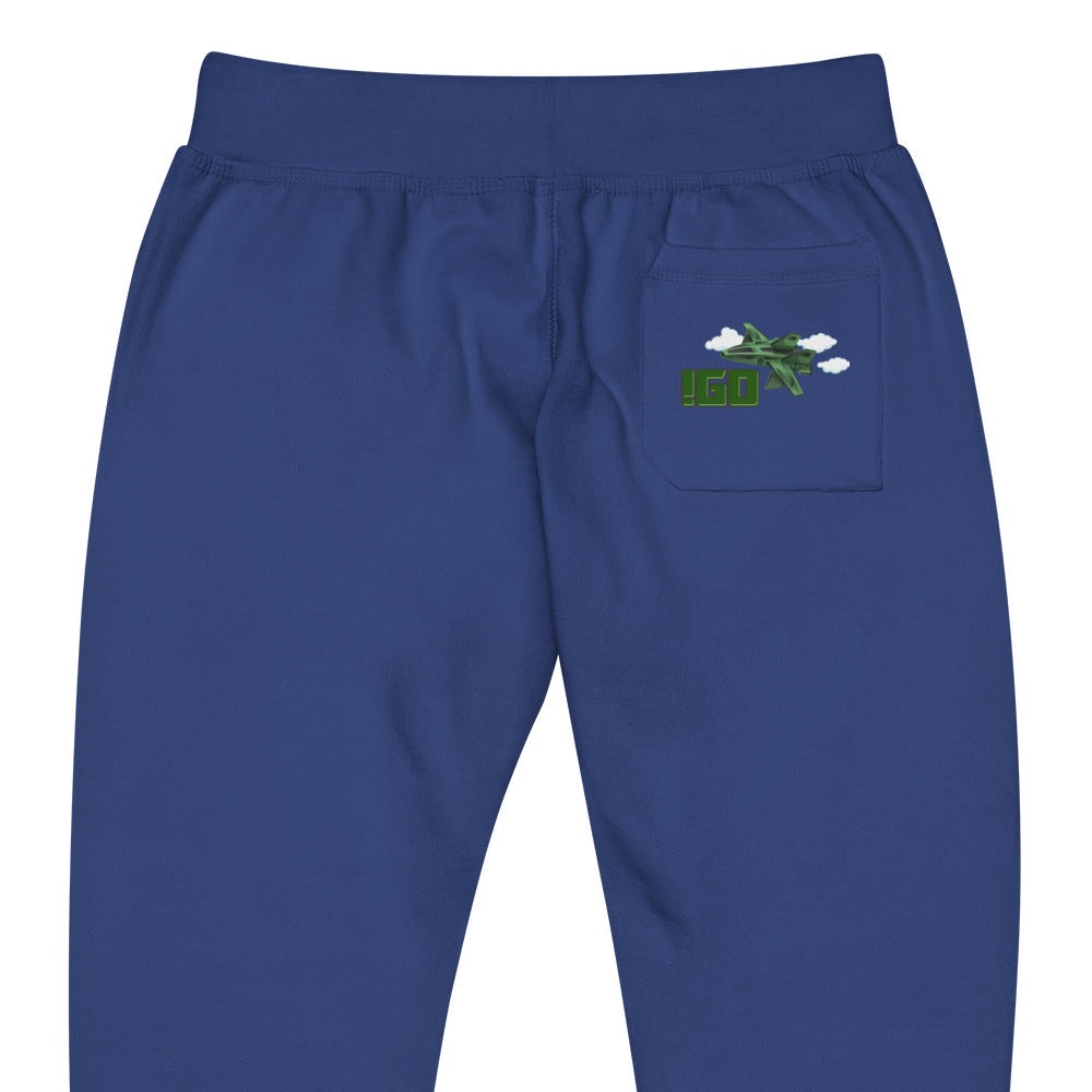 “IGO FLY Gear” Unisex fleece sweatpants
