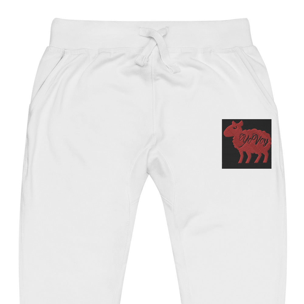 “YOVOy Sheep Red” Unisex fleece sweatpants