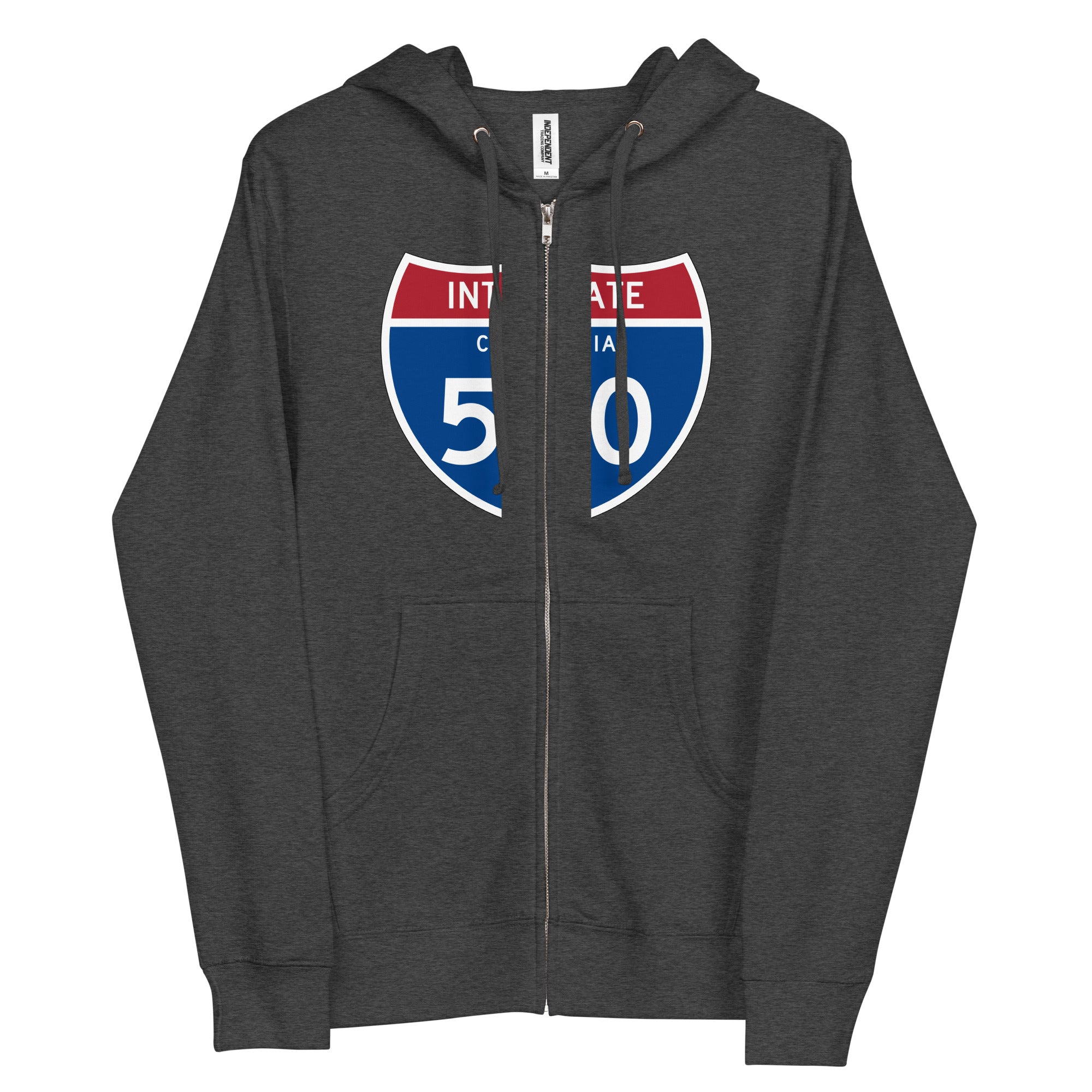 580 Unisex fleece zip up hoodie
