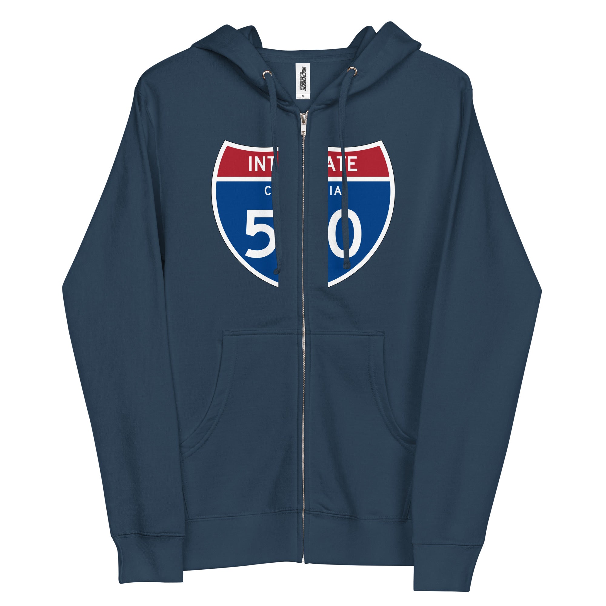 580 Unisex fleece zip up hoodie