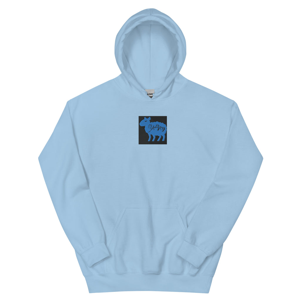 “YOVOY Sheep Baby Blue” Unisex Hoodie