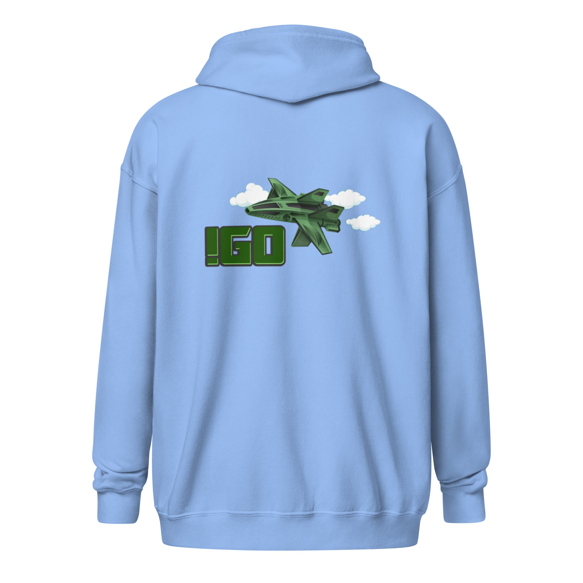 “IGO Fly Gear Front Back” Unisex zip hoodie