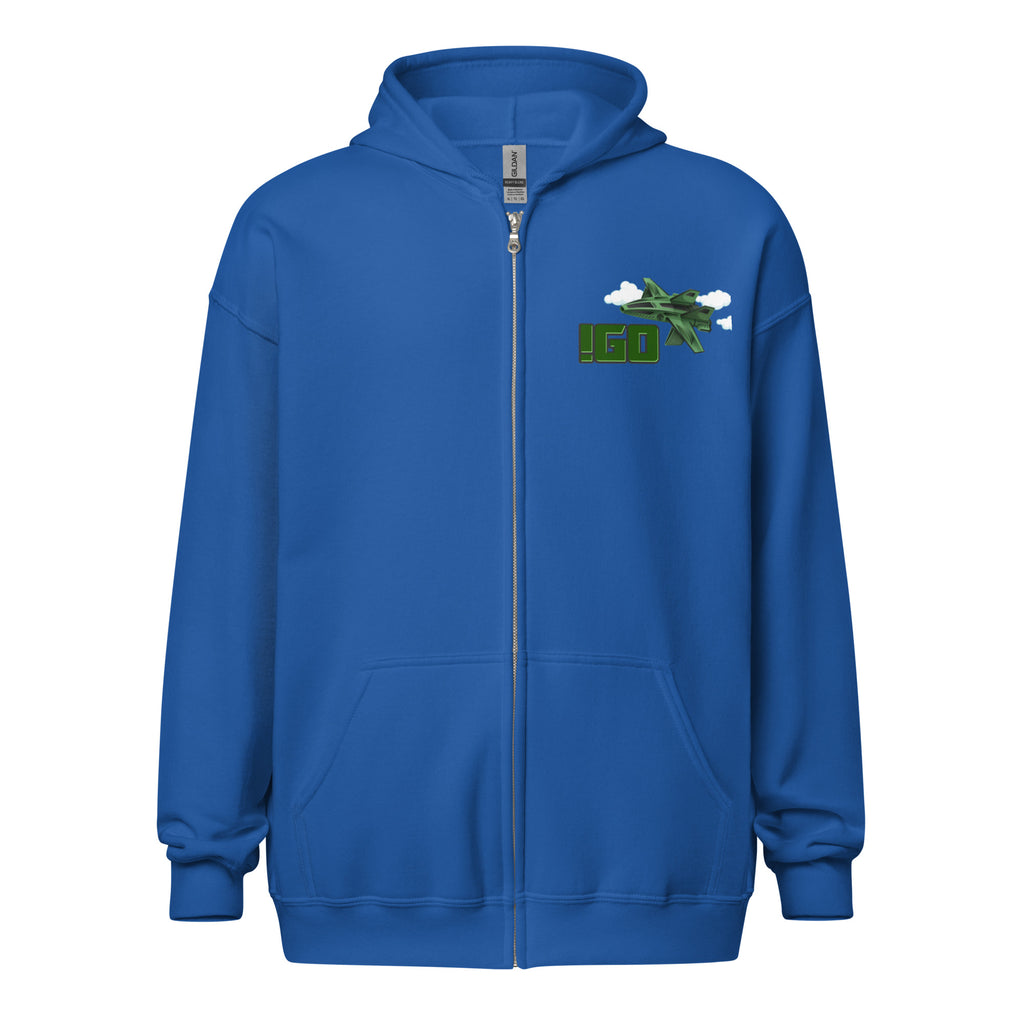 “IGO Fly Gear” Unisex zip hoodie