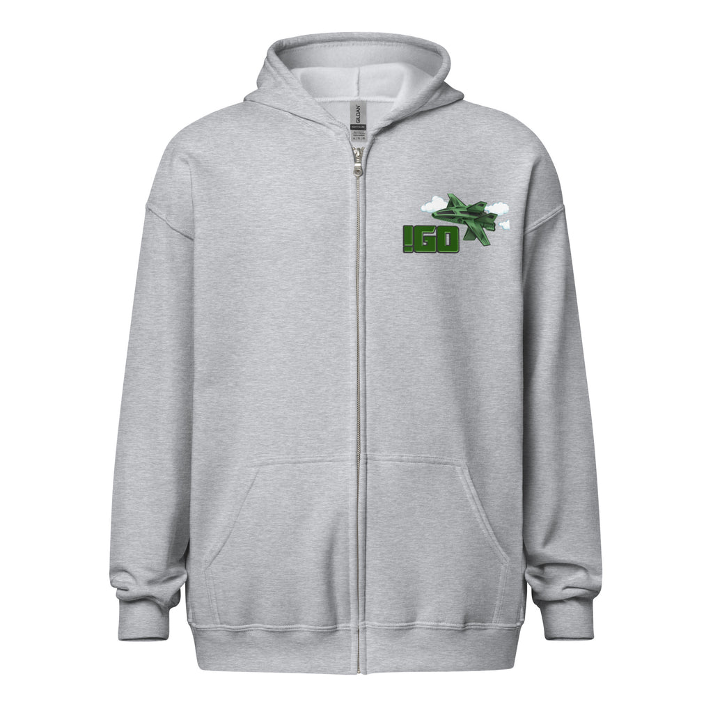 “IGO Fly Gear” Unisex zip hoodie
