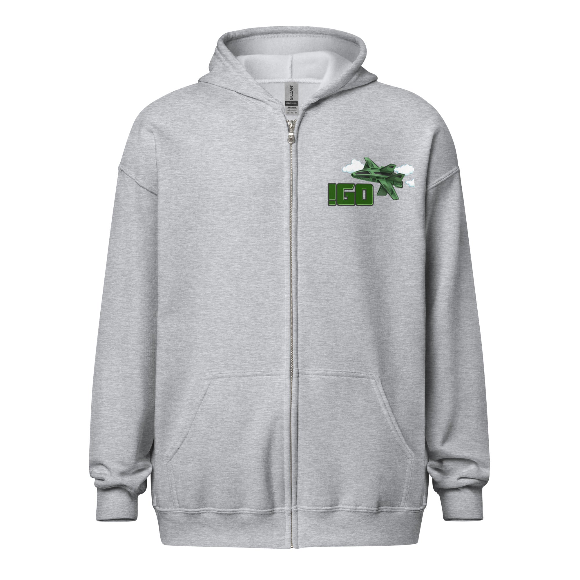 “IGO Fly Gear” Unisex zip hoodie