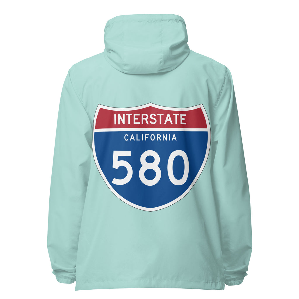 580 Unisex lightweight zip up windbreaker