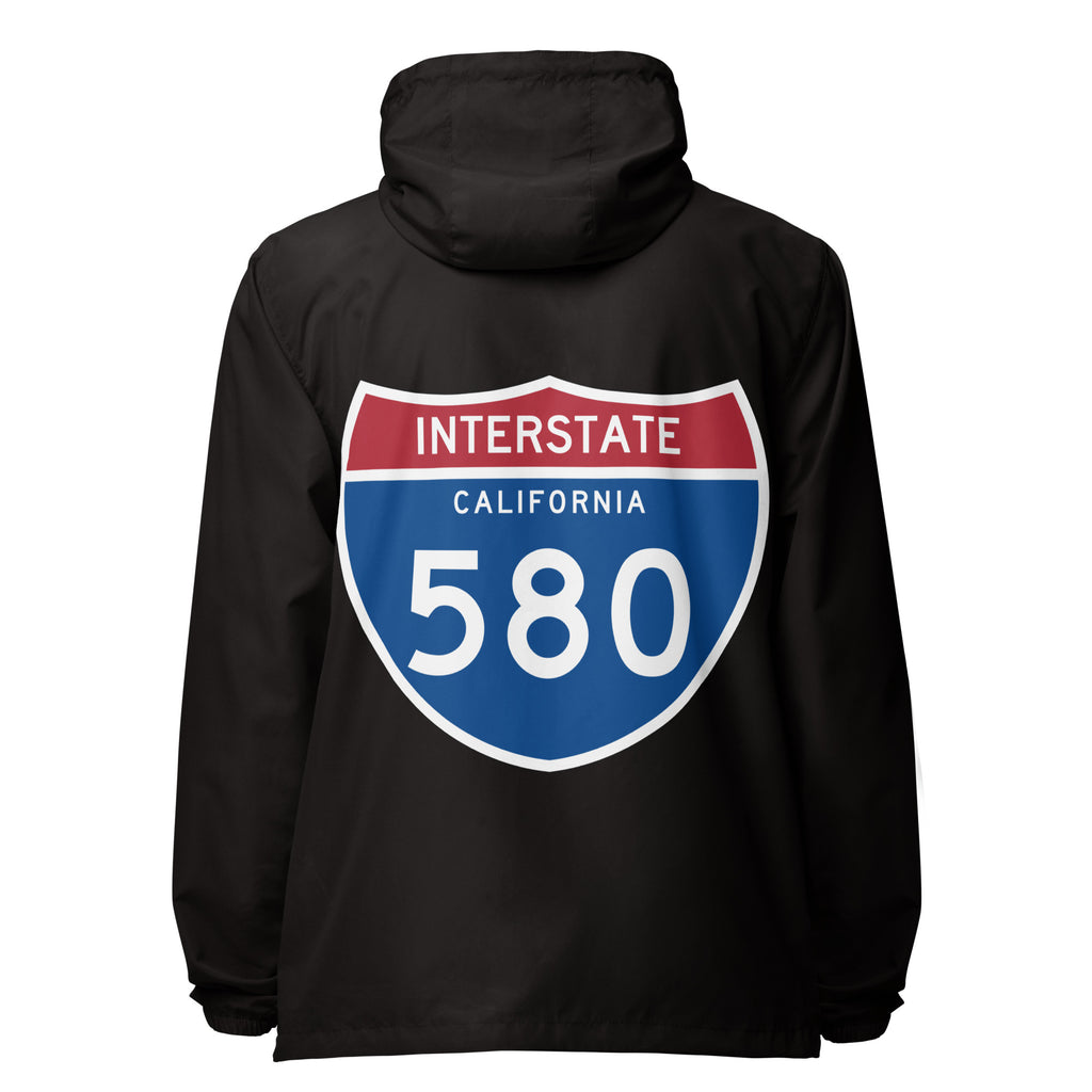 580 Unisex lightweight zip up windbreaker