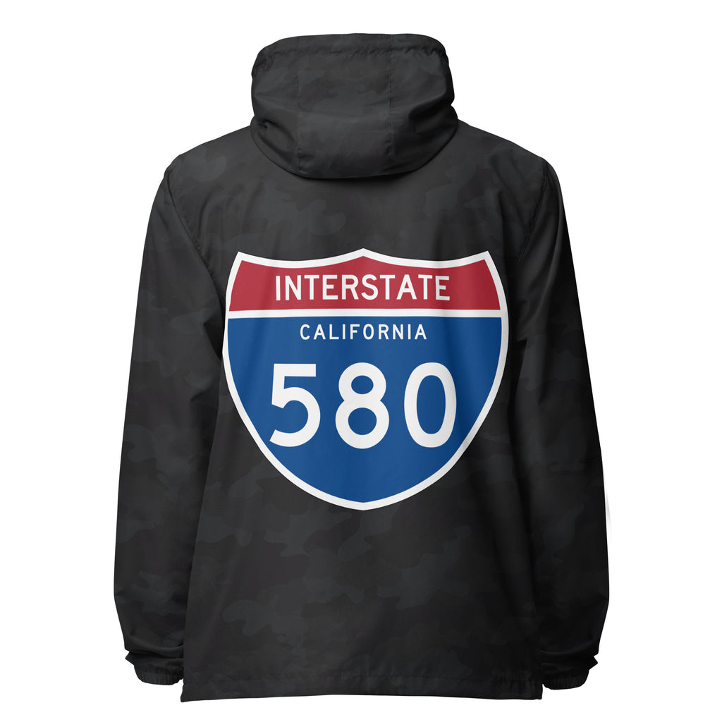 580 Unisex lightweight zip up windbreaker