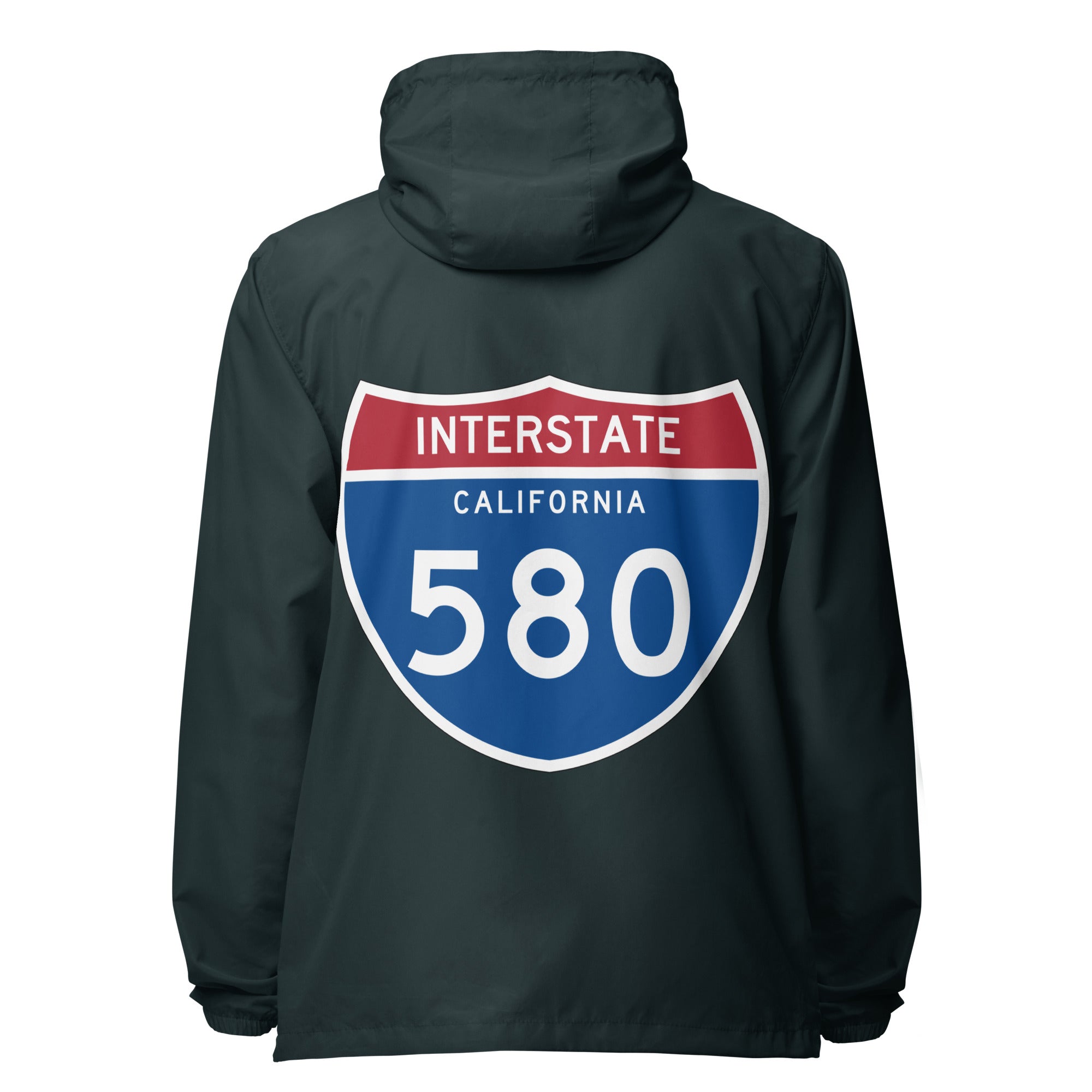 580 Unisex lightweight zip up windbreaker