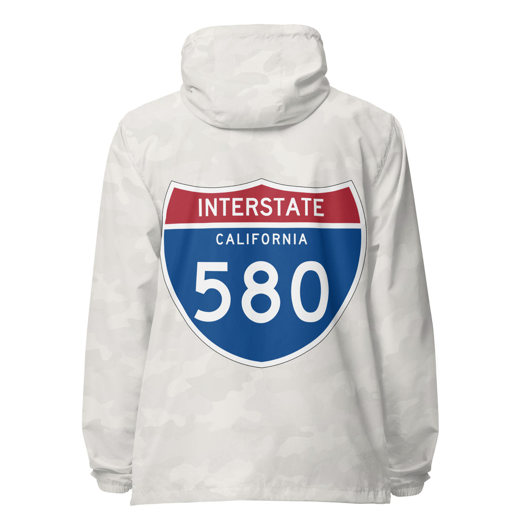 580 Unisex lightweight zip up windbreaker