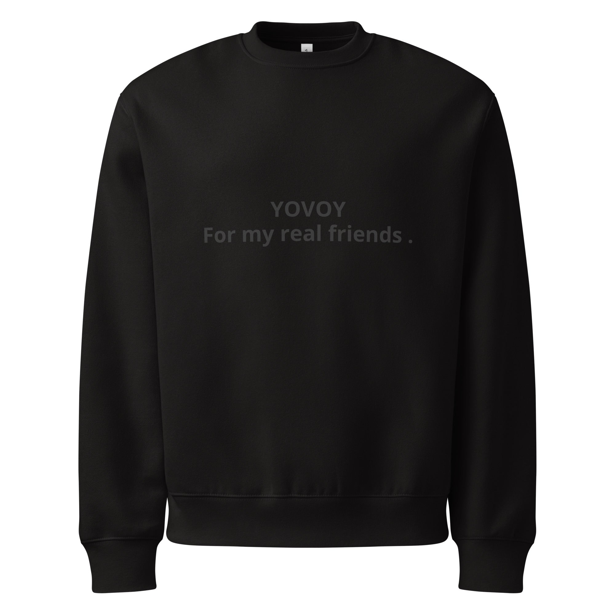 "YOVOY Friends" Oversized heavyweight sweatshirt