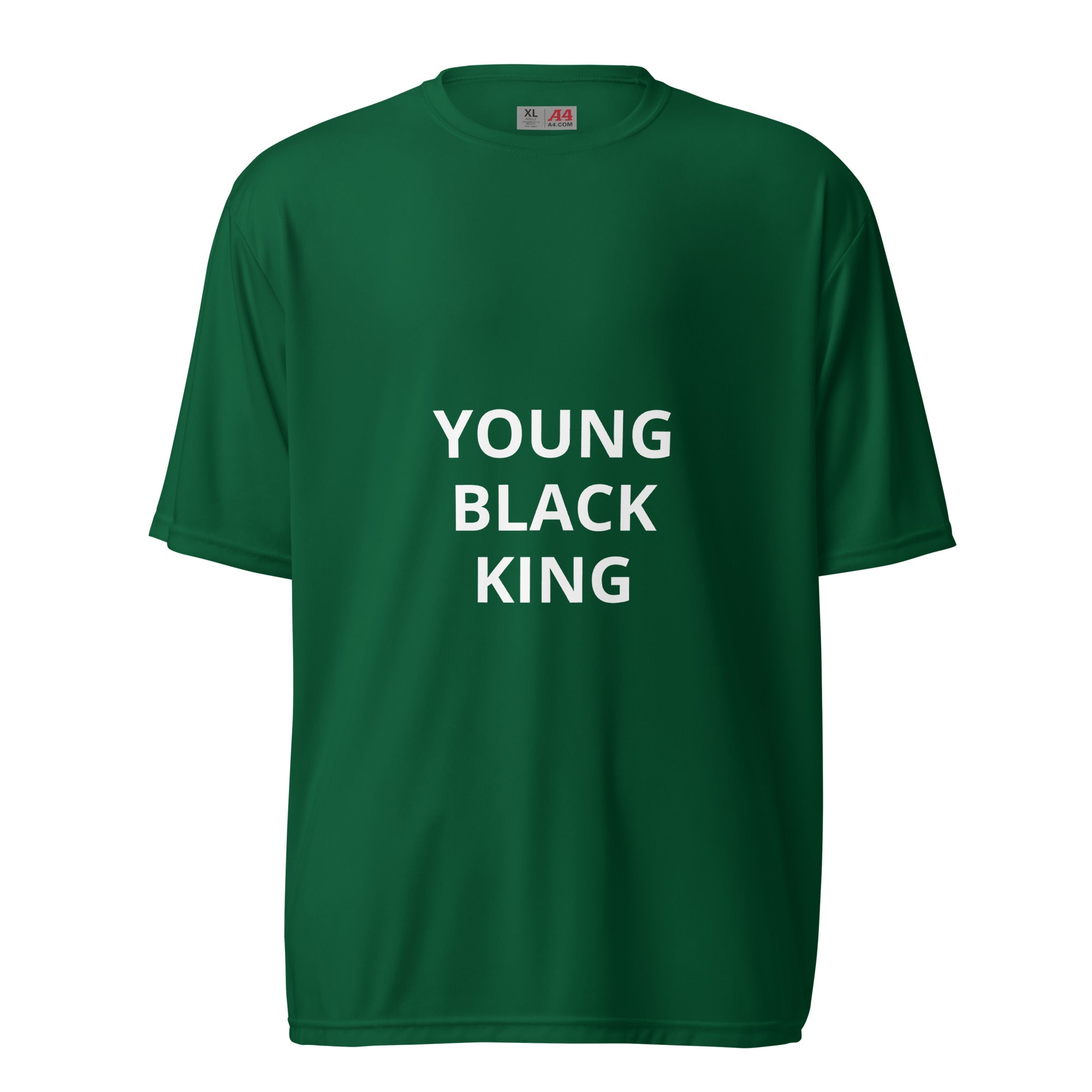 "Young Black King" Unisex performance crew neck t-shirt