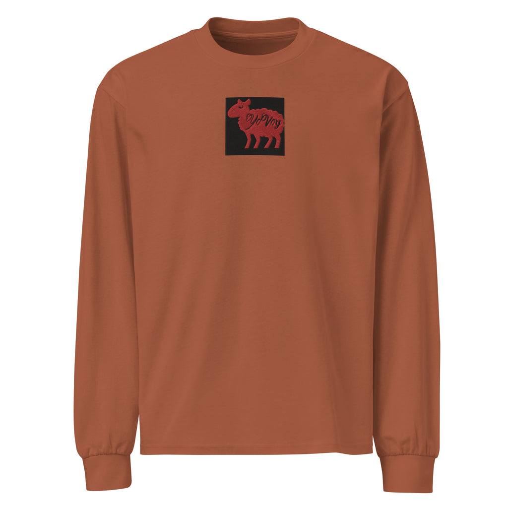 “YOVOY Sheep Red” long sleeve shirt