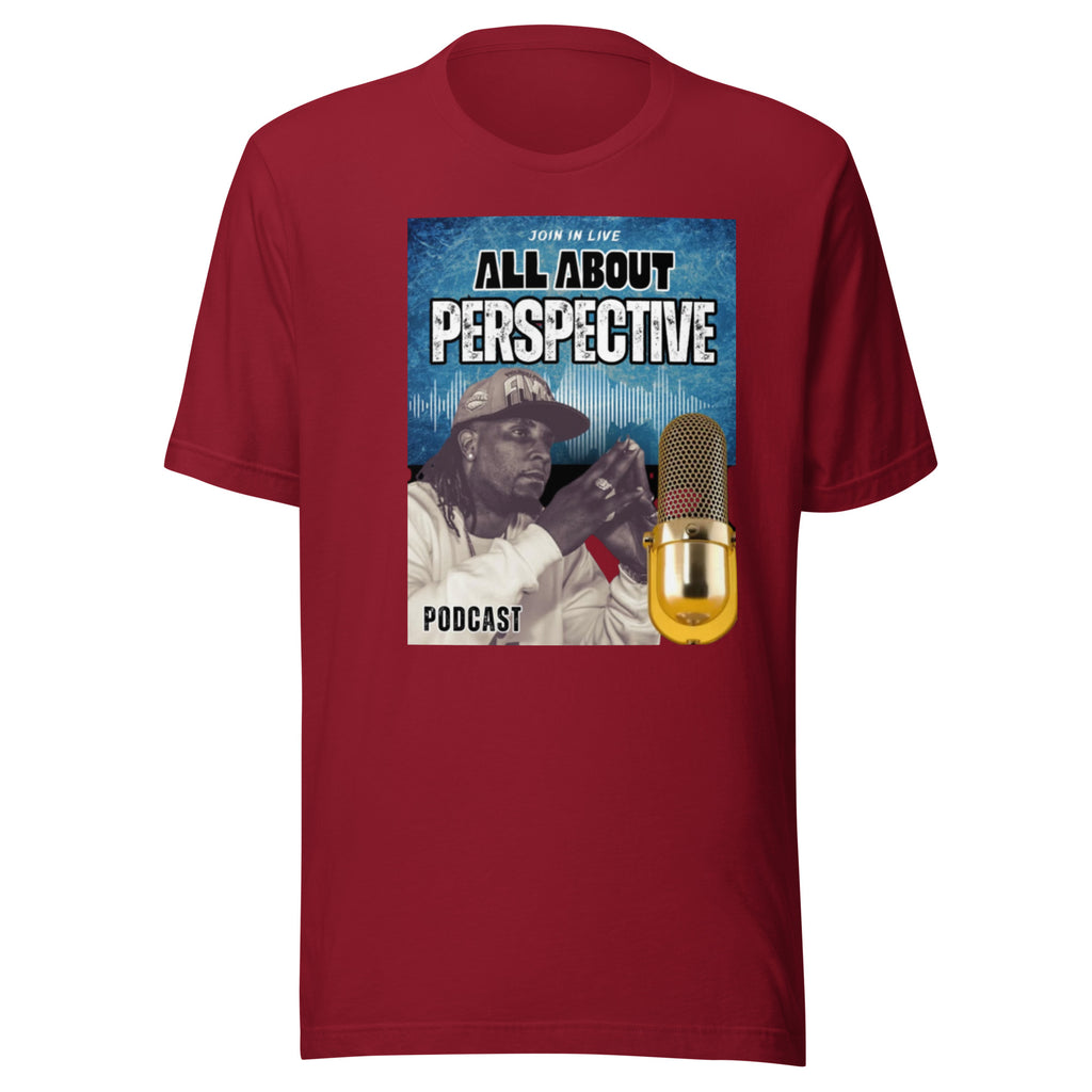 “AllAboutPerspective” Unisex t-shirt