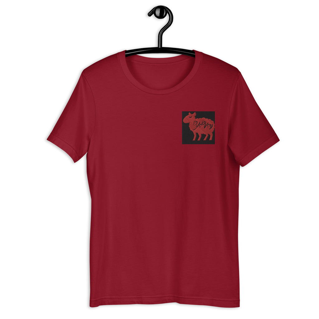 “YOVOY Sheep Red” Unisex t-shirt