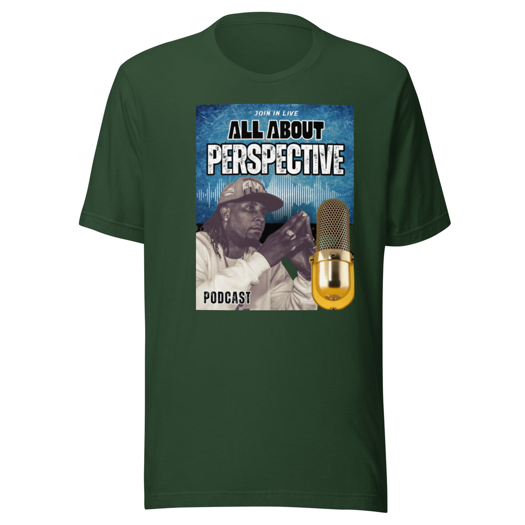 “AllAboutPerspective” Unisex t-shirt