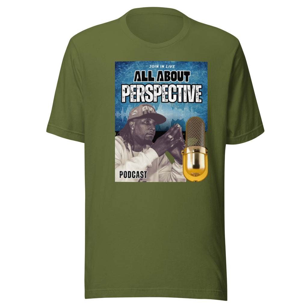 “AllAboutPerspective” Unisex t-shirt