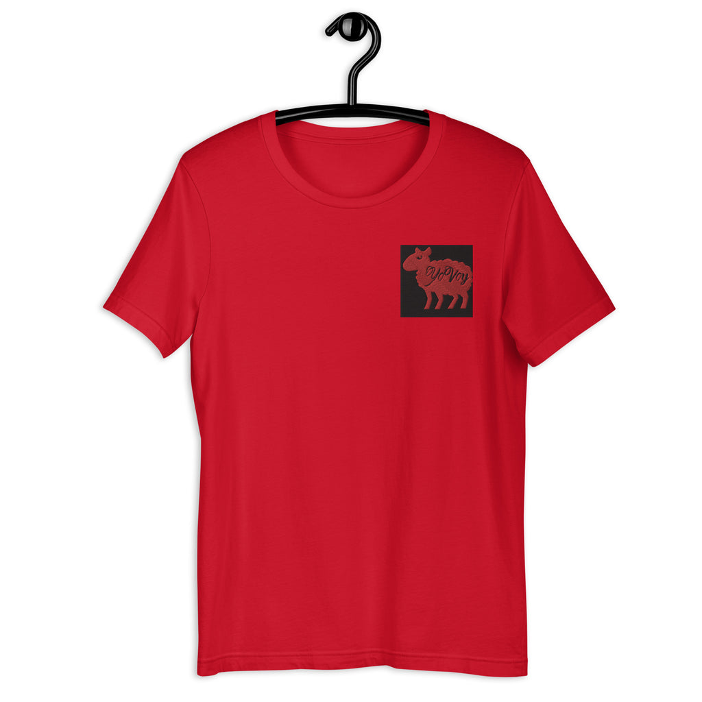“YOVOY Sheep Red” Unisex t-shirt