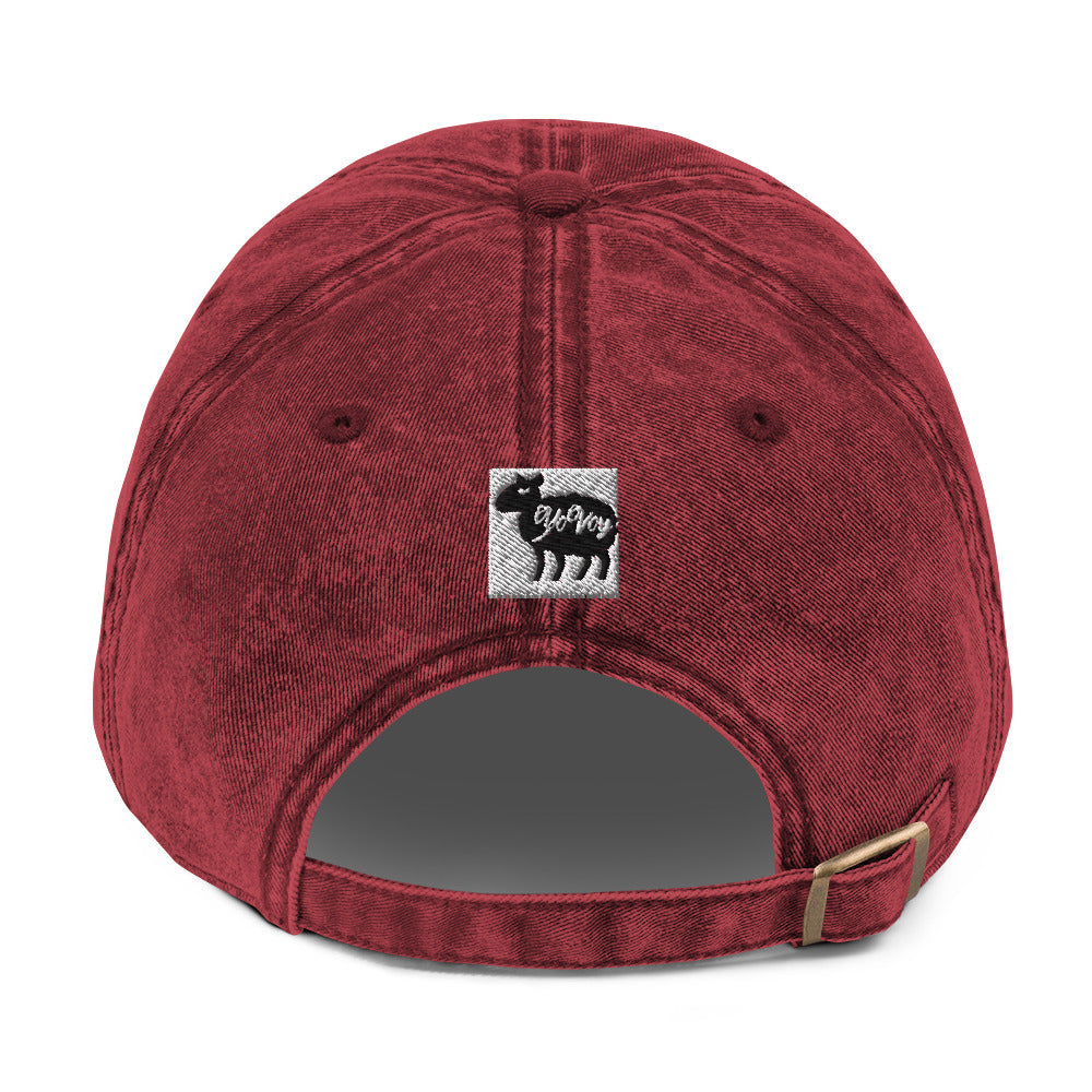 “YOVOY Sheep Red” Vintage Cotton Twill Cap
