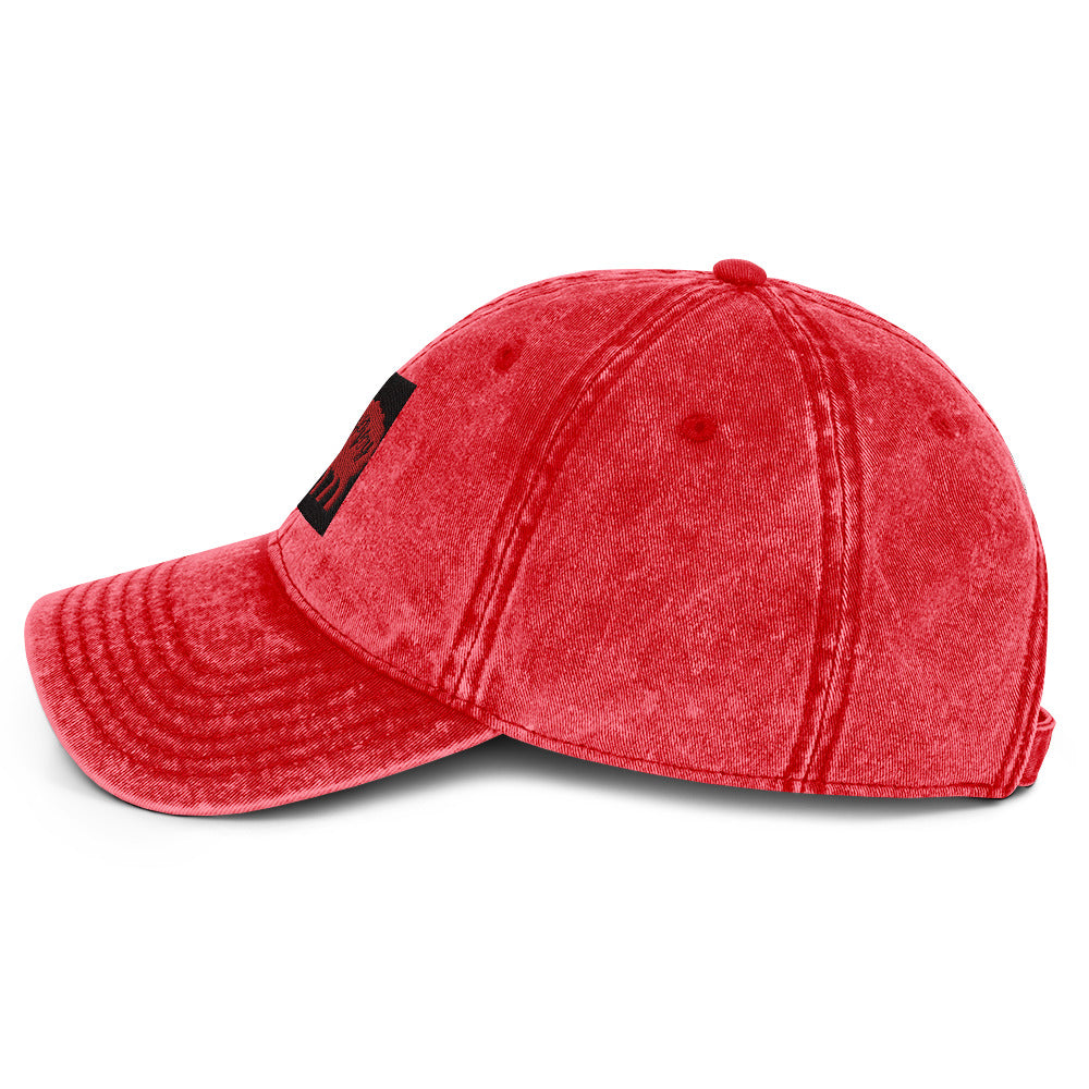“YOVOY Sheep Red” Vintage Cotton Twill Cap