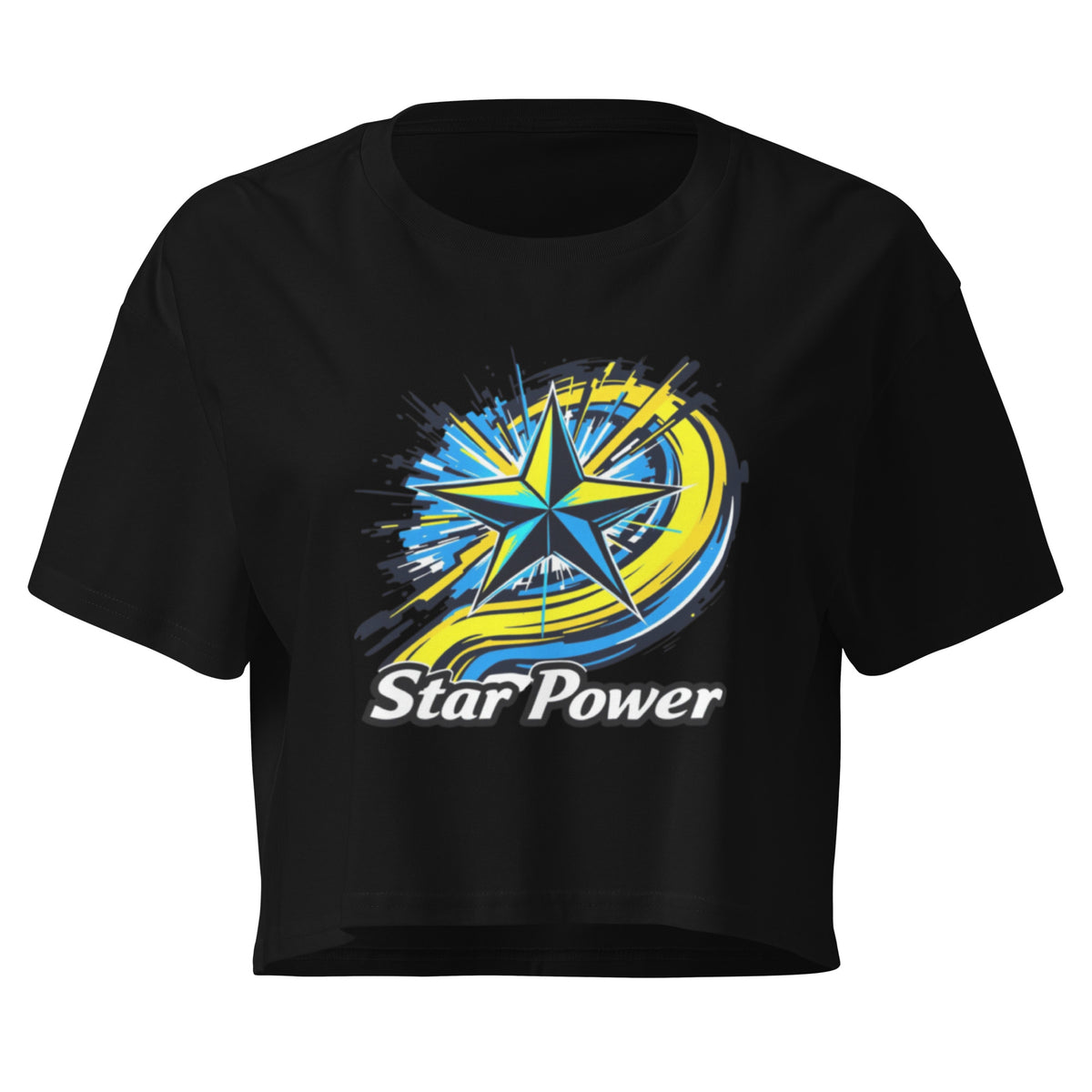 "A Star Power"Women’s crop top
