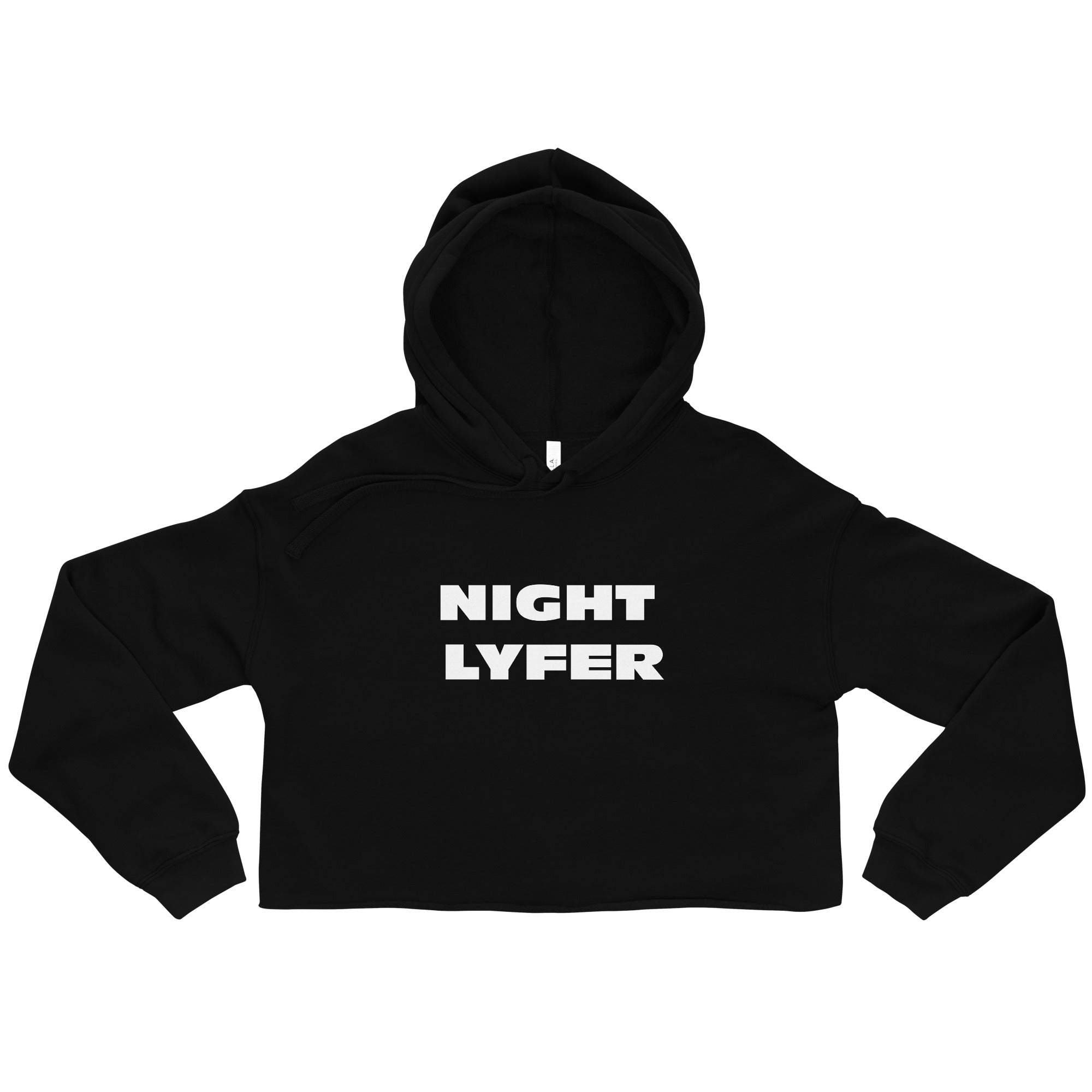 “Night LYFER” Crop Hoodie
