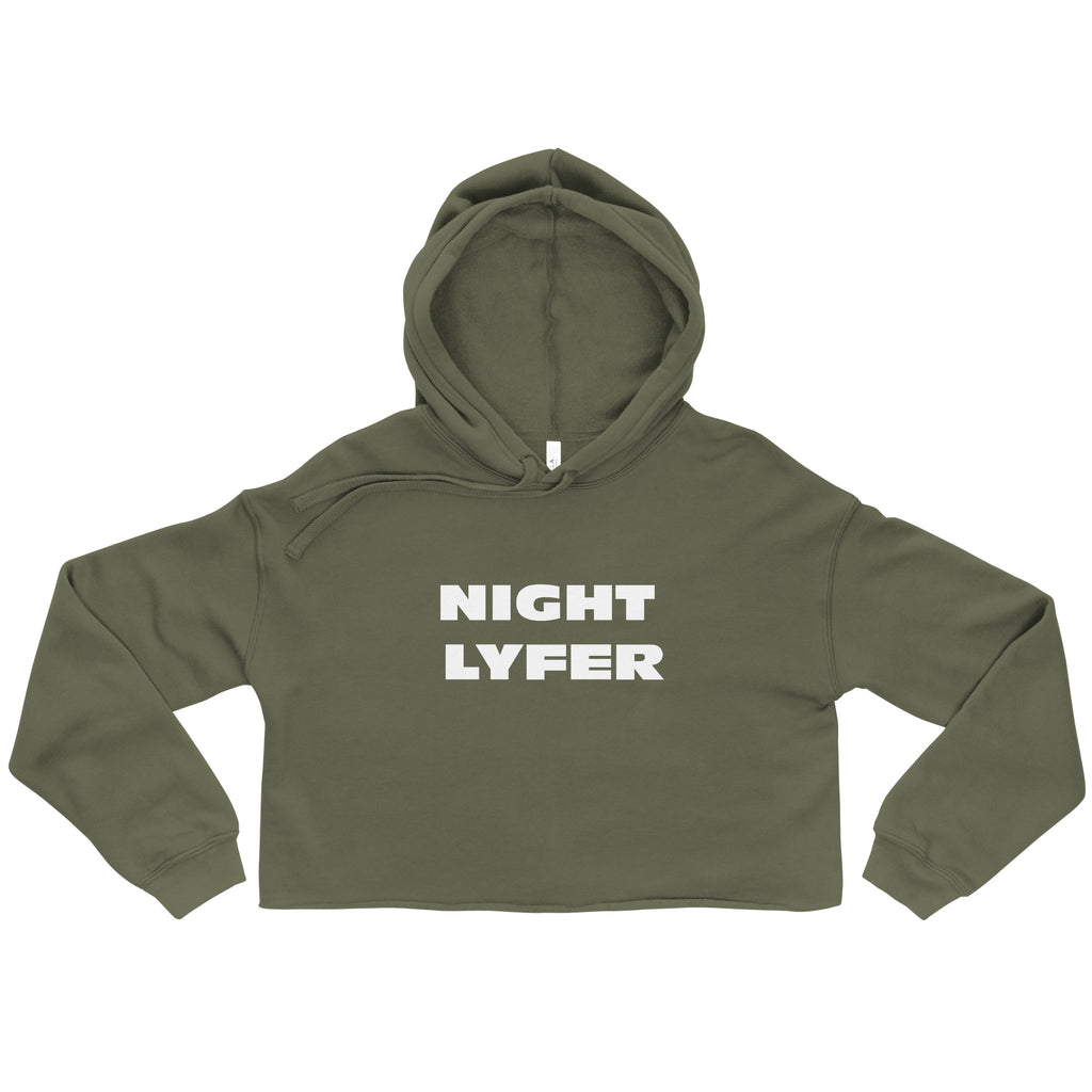 “Night LYFER” Crop Hoodie