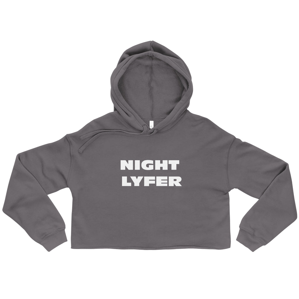 “Night LYFER” Crop Hoodie