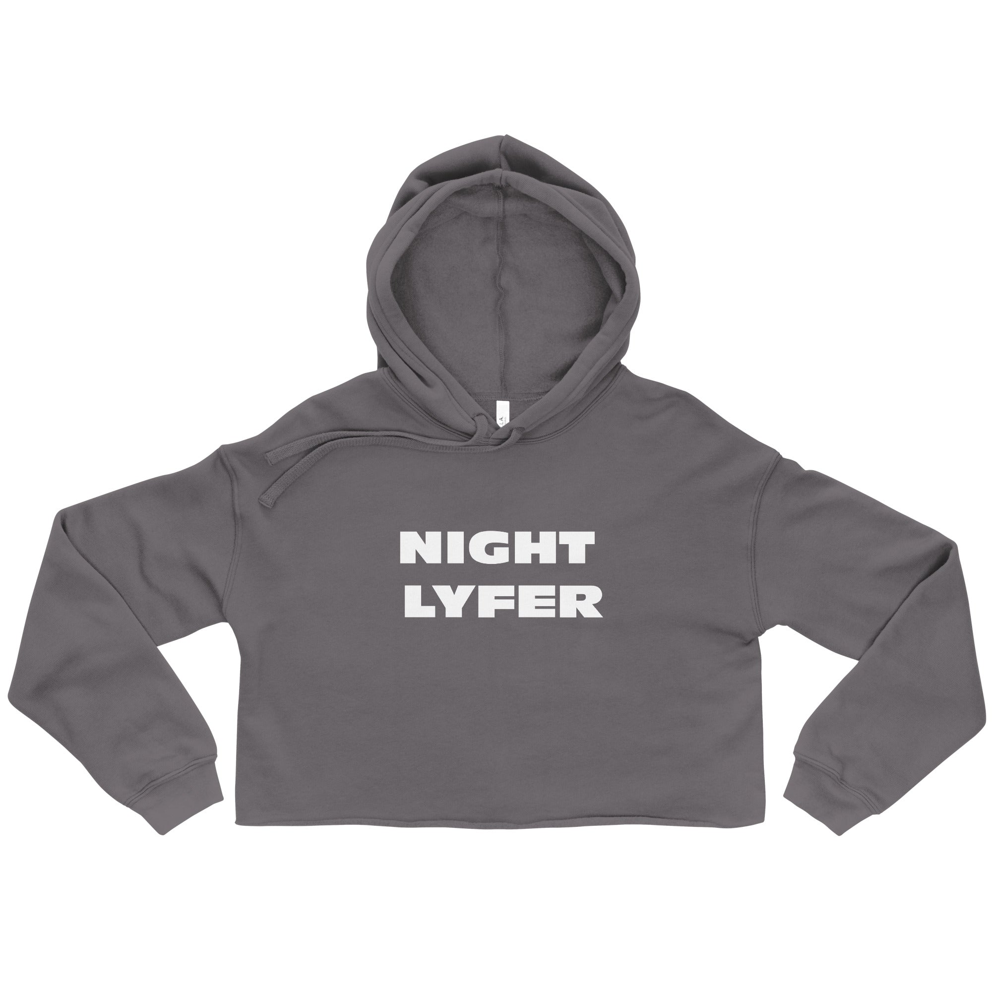 “Night LYFER” Crop Hoodie