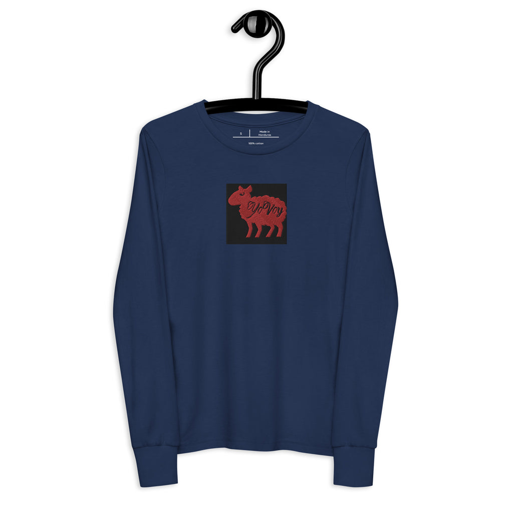 “YOVOy Sheep Red” Youth long sleeve tee