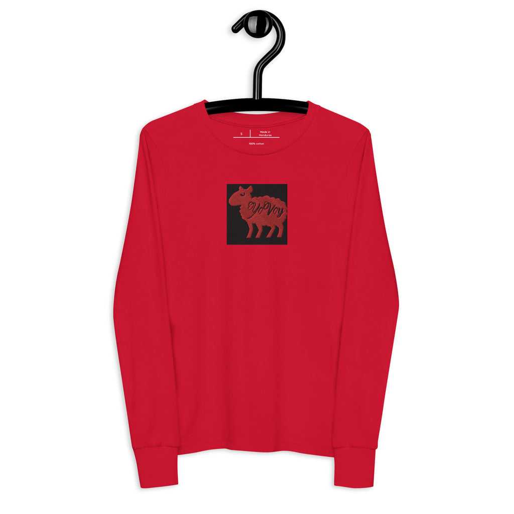 “YOVOy Sheep Red” Youth long sleeve tee