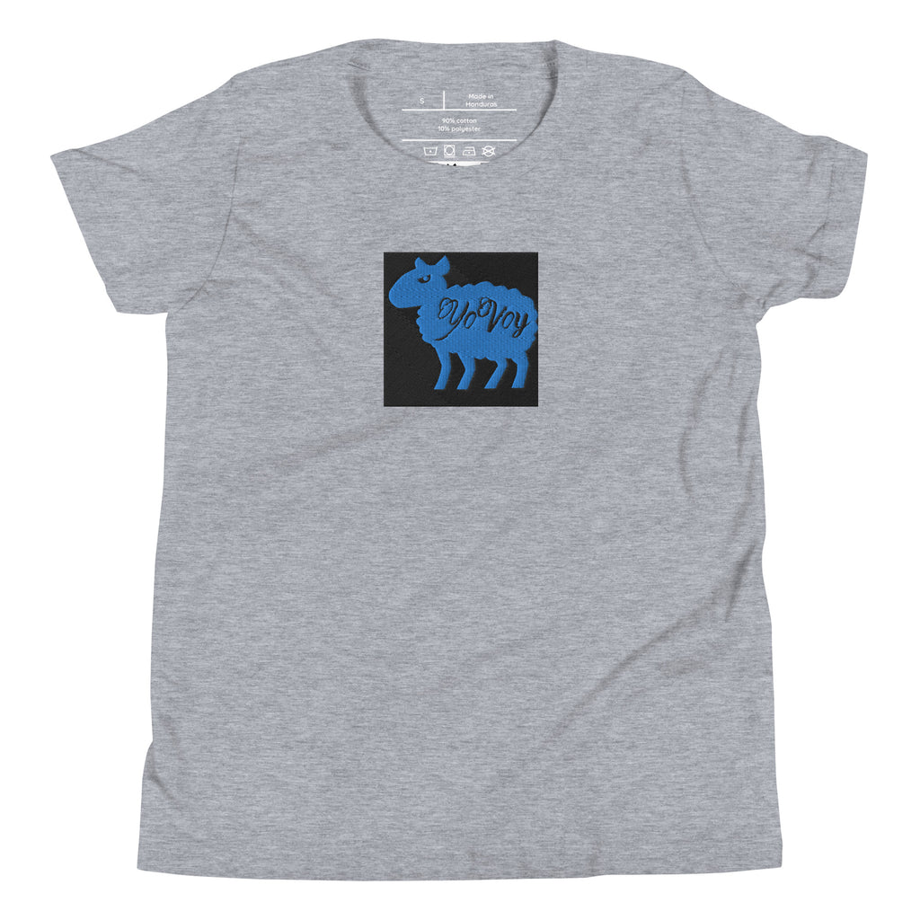 “YOVOY Sheep Baby Blue” Youth Short Sleeve T-Shirt