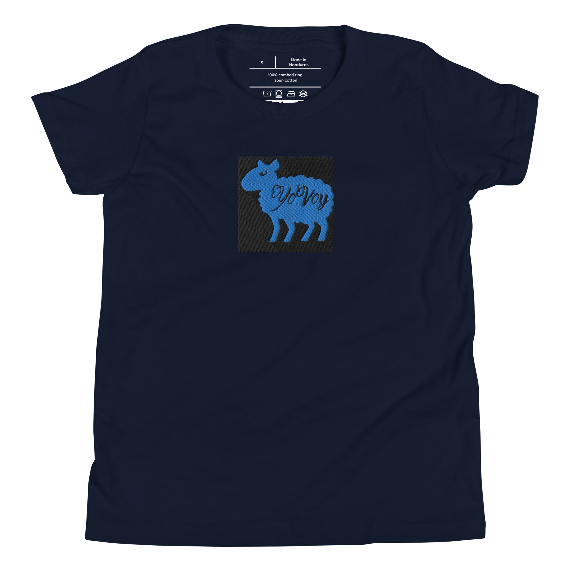 “YOVOY Sheep Baby Blue” Youth Short Sleeve T-Shirt