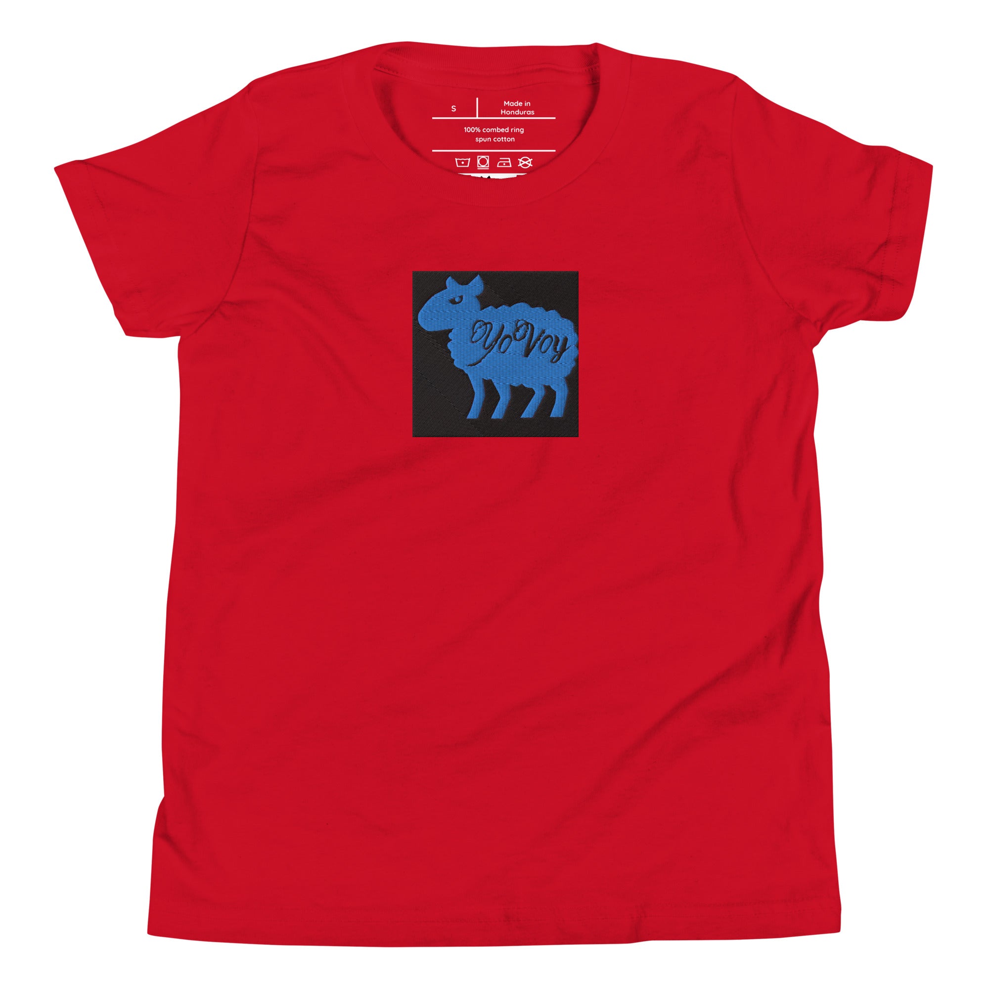 “YOVOY Sheep Baby Blue” Youth Short Sleeve T-Shirt