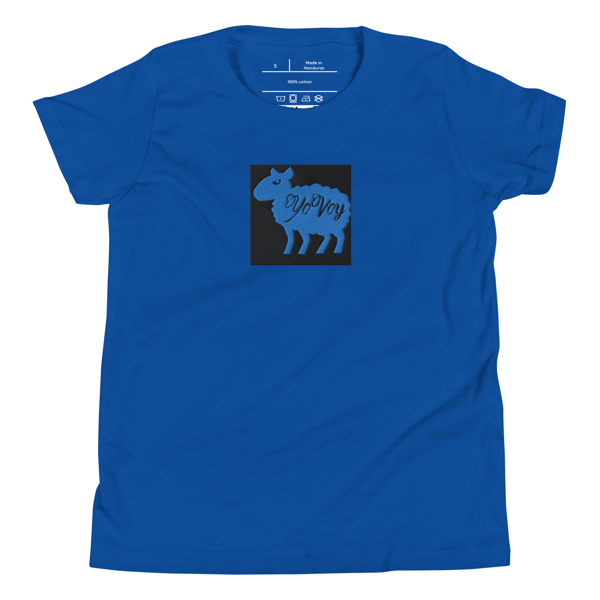 “YOVOY Sheep Baby Blue” Youth Short Sleeve T-Shirt