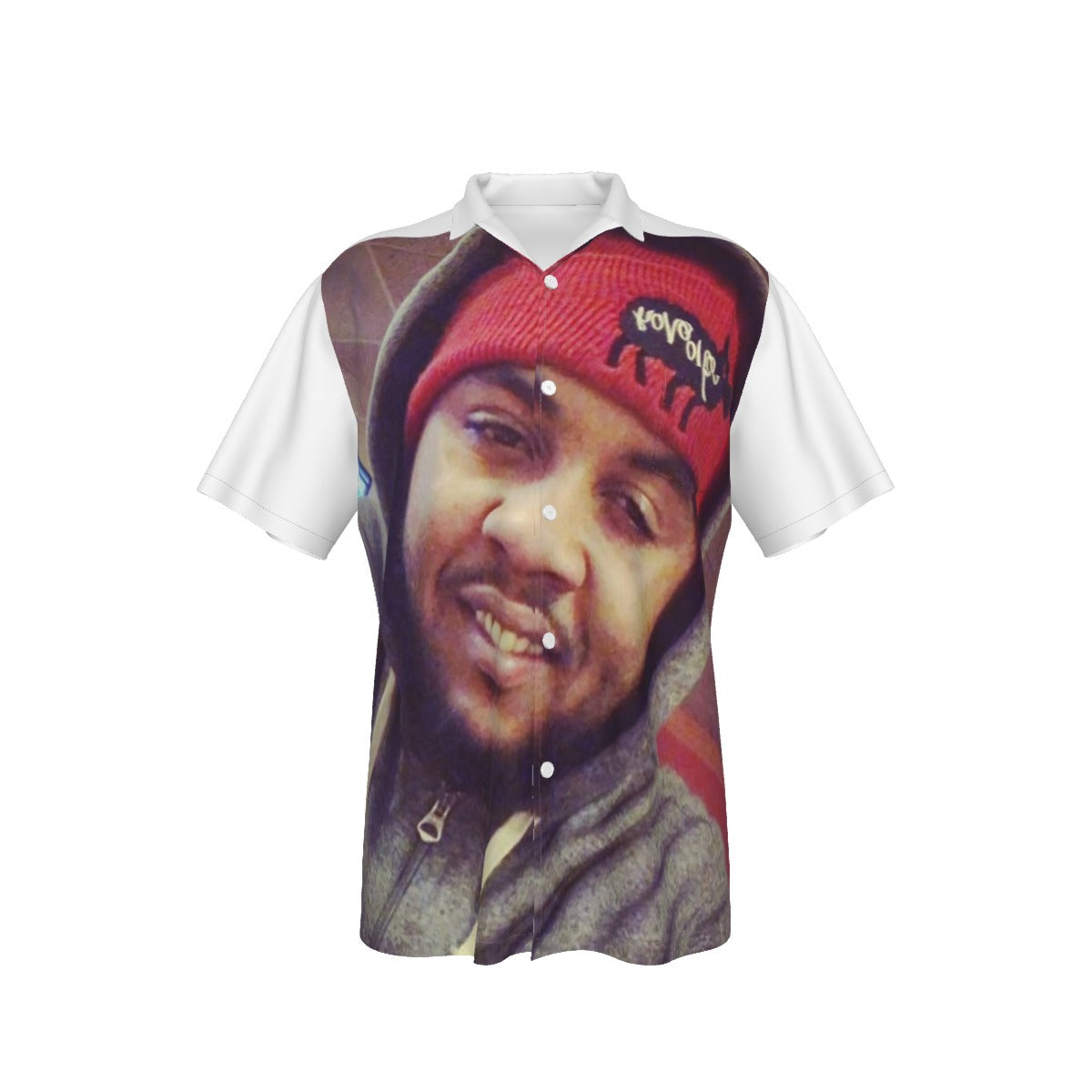 All-Over Print Men's Hawaiian Shirt With Pocket