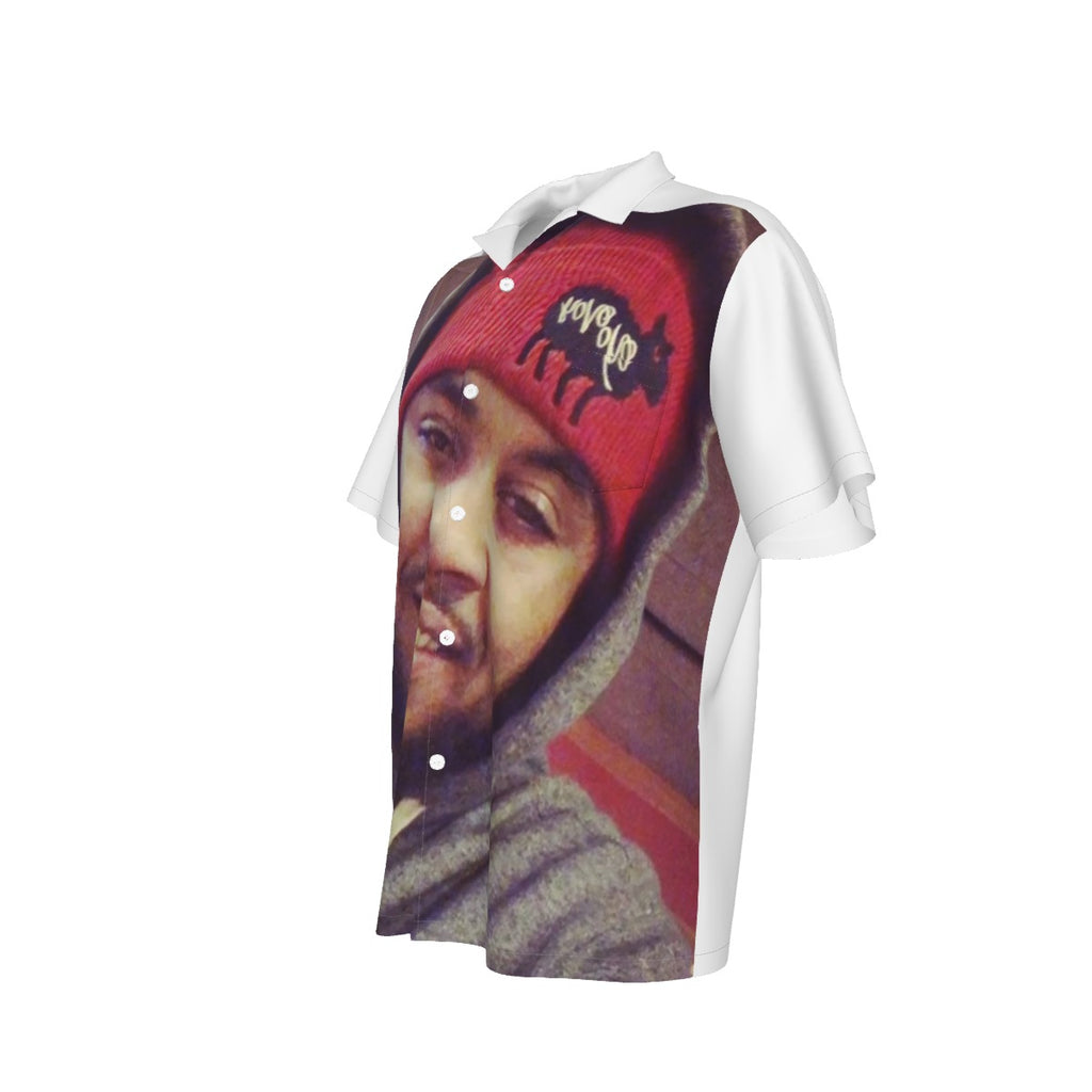 All-Over Print Men's Hawaiian Shirt With Pocket