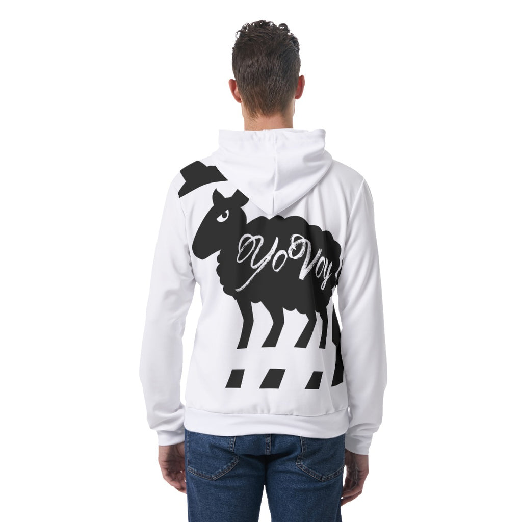YOVOY MJ Men's Hoodie With Double-sides Print Hood