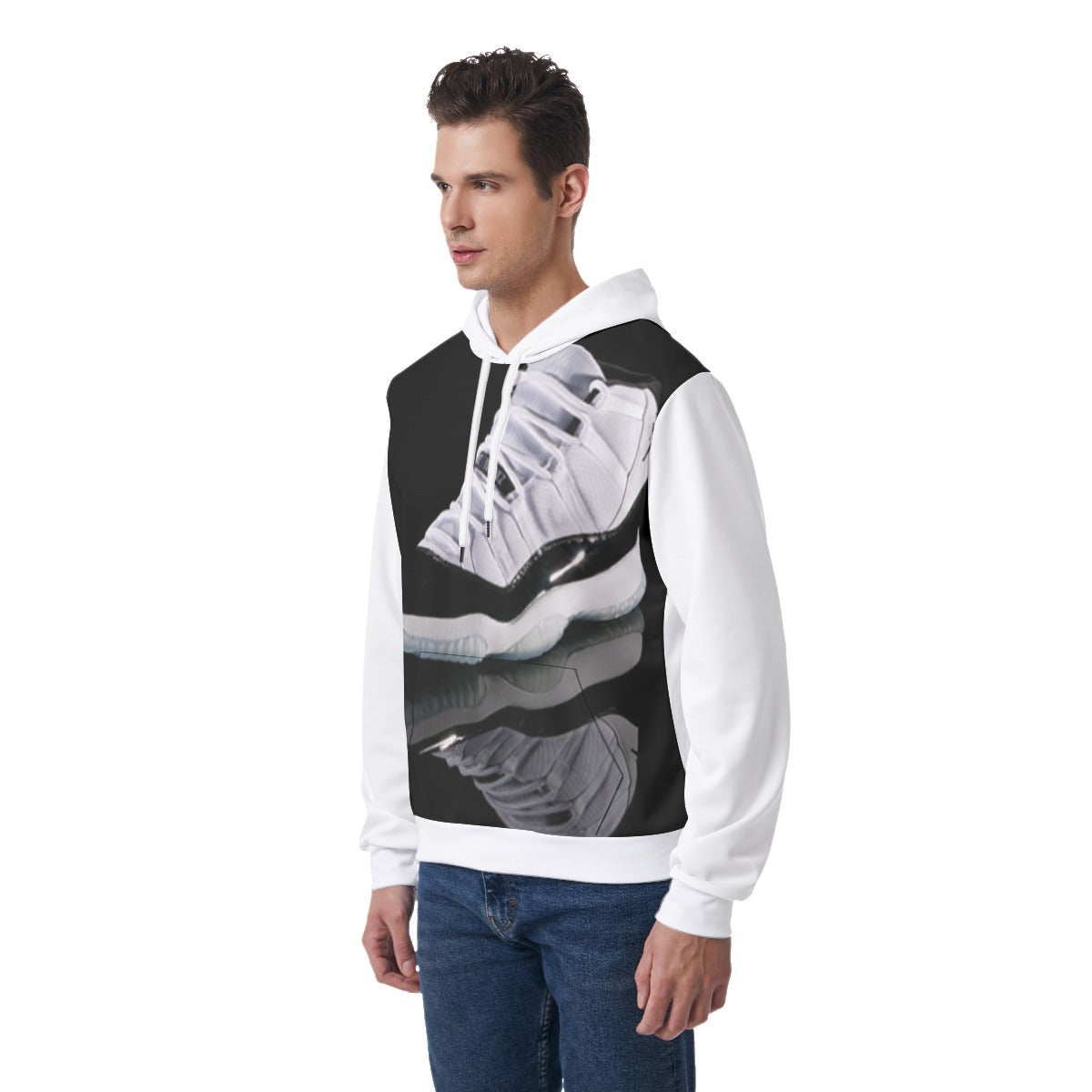 YOVOY MJ Men's Hoodie With Double-sides Print Hood