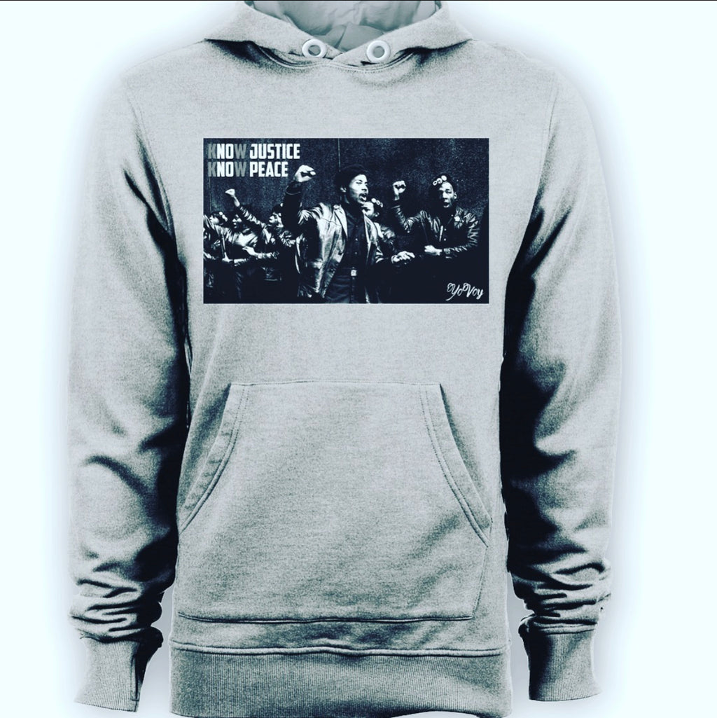 Know Justice Know Peace Hoodies
