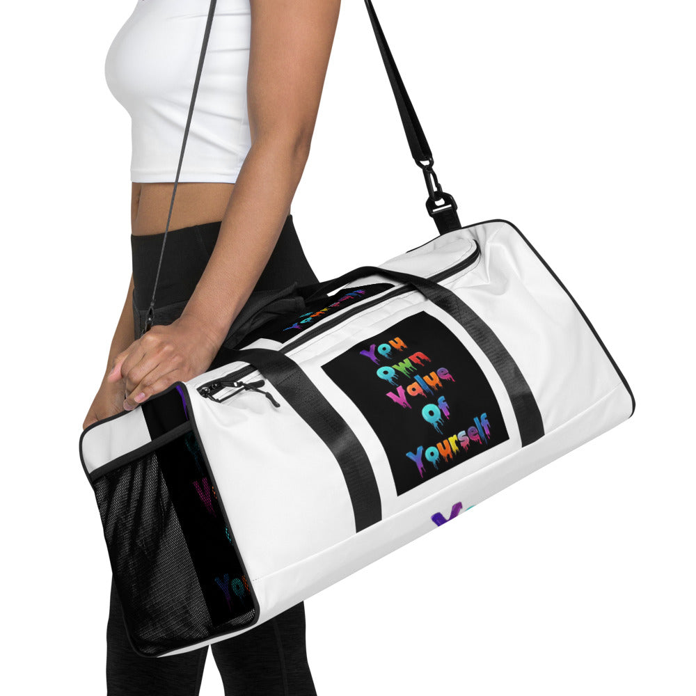 “ColorfulYouOwnValue” Duffle bag