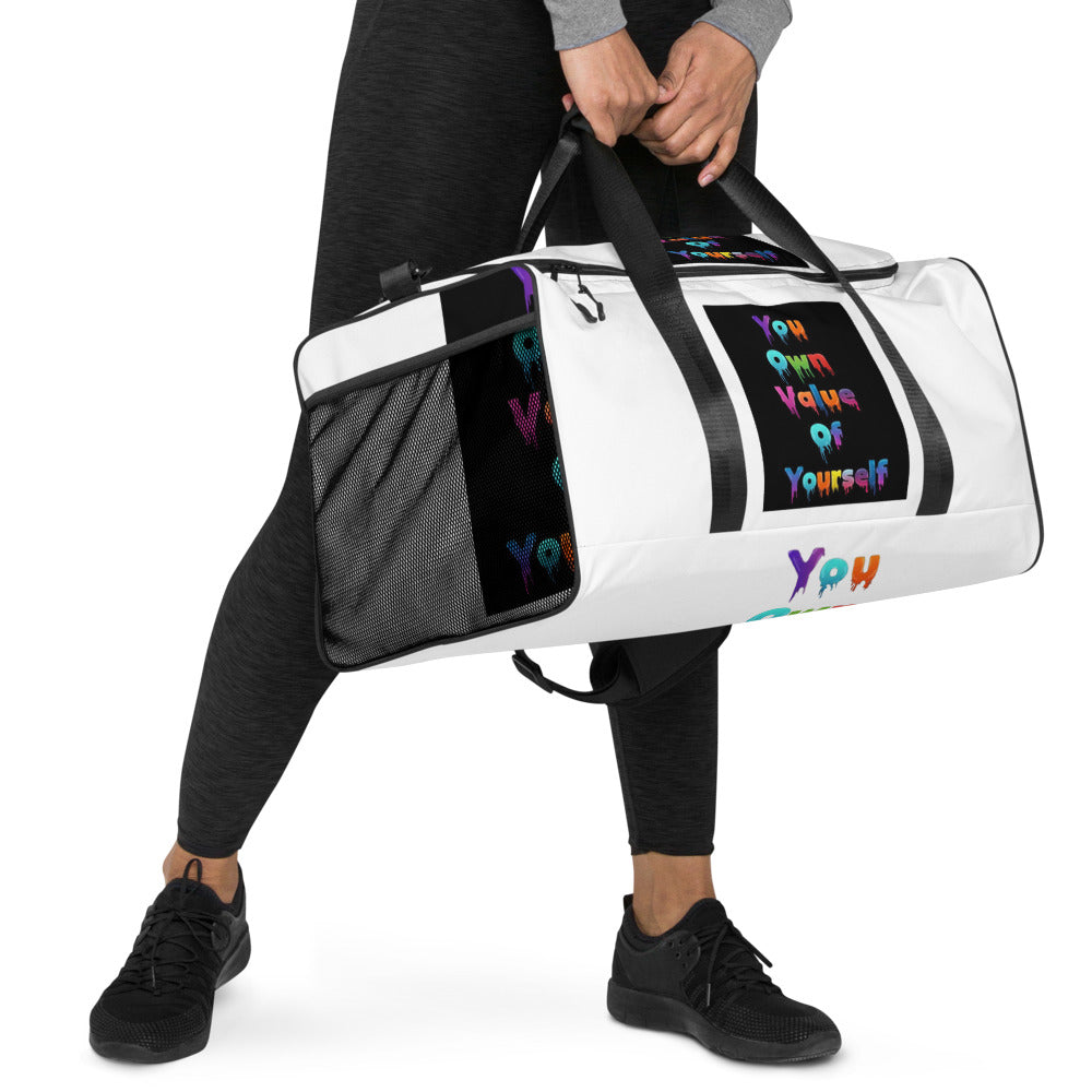 “ColorfulYouOwnValue” Duffle bag