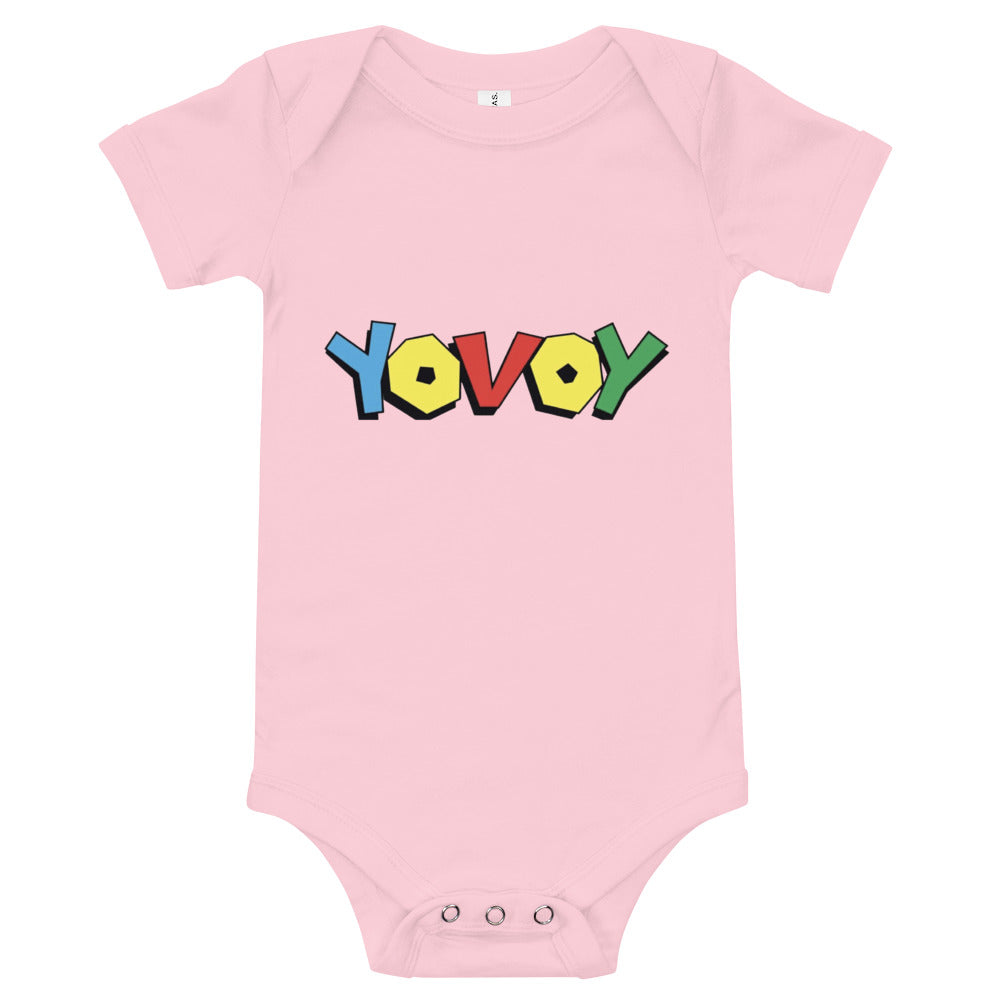 Baby short sleeve “ Colorful YouOwnValue”one piece