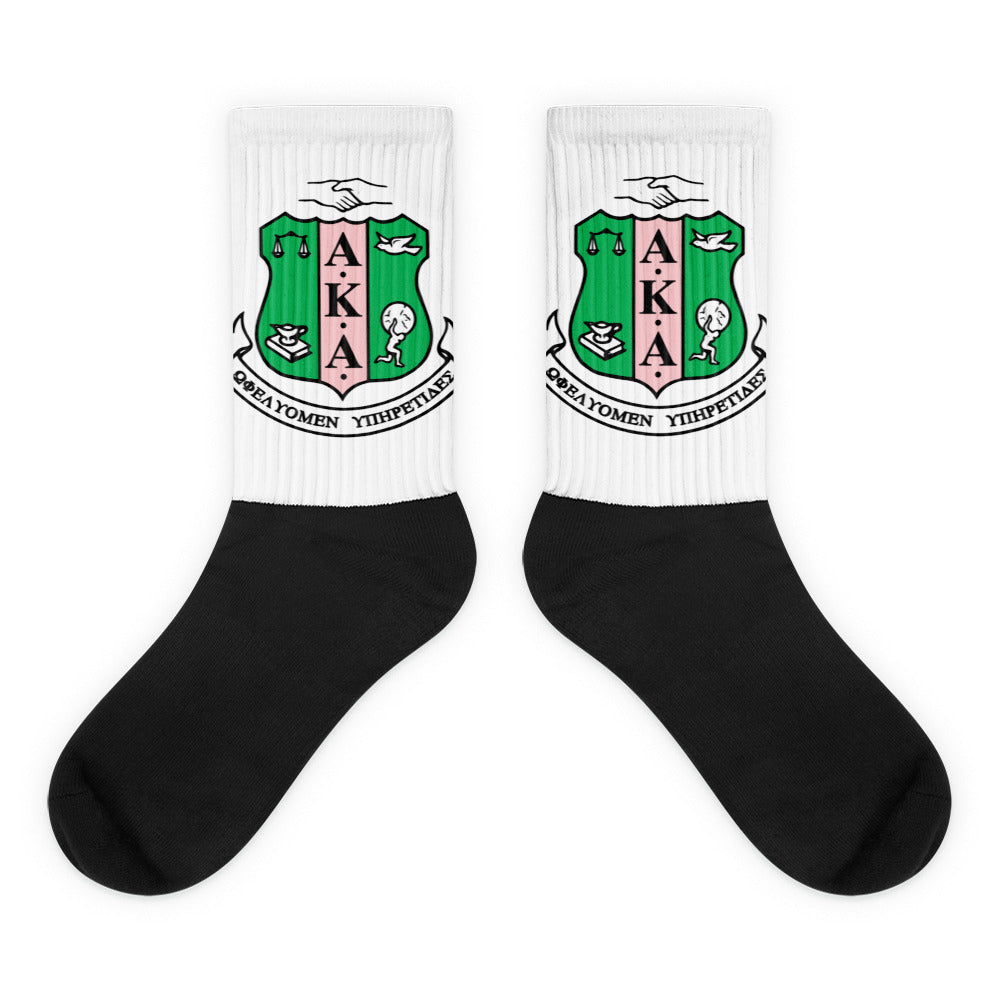 “Alpha Kappa Alpha” Socks