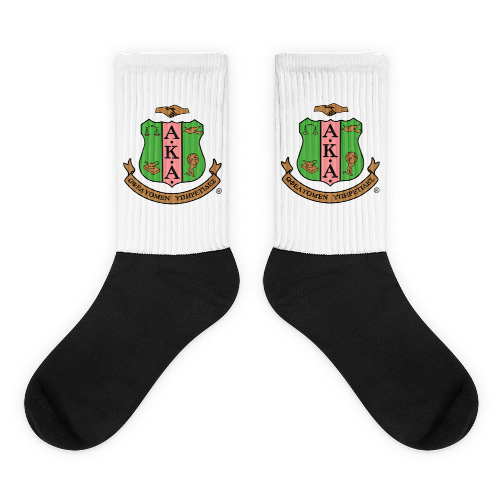 “Alpha Kappa Alpha” Socks