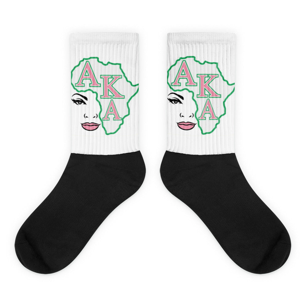 “Alpha Kappa Alpha” Socks